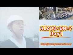 Large diameter alumina ceramic sleeve pipeline